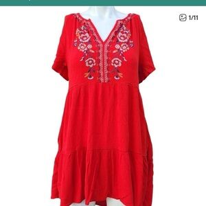 Knox Rose Red Floral Mini Dress